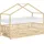 ML-Design Hausbett 90 x 200 cm Kiefer naturbelassen beige