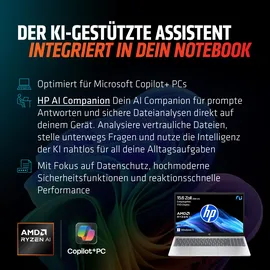 HP OmniBook 3 NGAI 15-fn0257ng AMD Ryzen AI 5 330 16 GB RAM 512 GB SSD Win11 Home