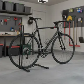 Relaxdays Fahrradständer Ausstellungsständer Boden für Reifenbreite bis 2,5 Zoll schwarz
