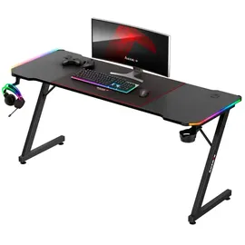 huzaro Biurko gamingowe Hero 4.8 RGB, Gaming Tisch, Schwarz
