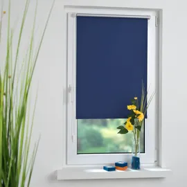 LIEDECO Klemmfix-Rollo 60 x 150 cm blau