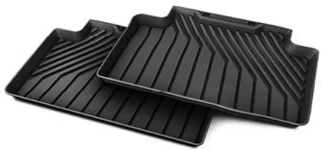 Original Audi Q6 e-tron Allwetterfußmatten, für hinten, schwarz 85H061511  041