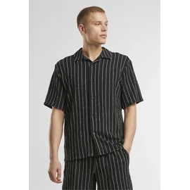URBAN CLASSICS Langarmhemd gestreift Schwarz XL
