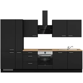 Nobilia Küchenzeile Touch II 330 cm schwarz