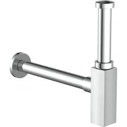KIRCHHOFF Flaschensiphon Design Siphon, Ablaufgarnitur für Waschbecken und Waschtisch, Geruchsverschluss mit Reinigungsöffnung
