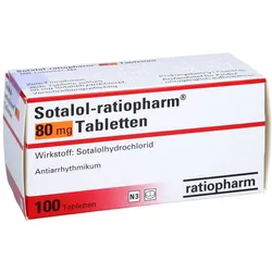 Sotalol-ratiopharm 80 mg Tabletten 100 St