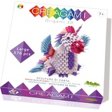 CreativaMente Creagami Origami 3D, Einhorn, Bastelset für Erwachsene und Kinder ab 7 Jahren, 576 Teile