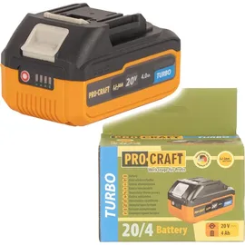 PROCRAFT 20/4 Turbo Akku 20 V 4,0 Ah