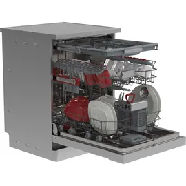 Sharp QW-NA3YF42AI-DE Geschirrspüler (freistehend, 598 mm breit, Edelstahl)