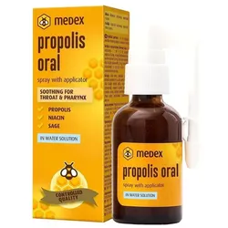 Medex Propolis Oral, Mund- und Rachenspray, wasserbasiert, OHNE Alkohol