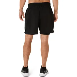 Asics Core 2N1 7IN Herren Shorts Schwarz S