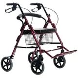 MDH Vierrädriger Rollator mit Sitzfunktion