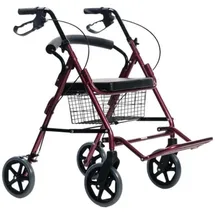 MDH Vierrädriger Rollator mit Sitzfunktion