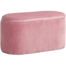 Homcom Polsterbank Samt Rosa 81 x 40 x 41 cm