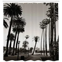 ABAKUHAUS Duschvorhang Los Angles Park View 175 x 240