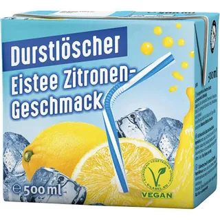 Durstlöscher Eistee Zitrone Fruchtsaftgetränk 12x 0,5 l