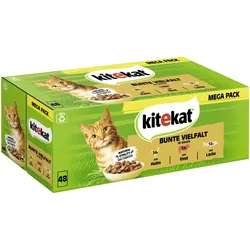 Kitekat Multipack Bunte Vielfalt in Sauce 48x85 g