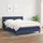 vidaXL Boxspringbett mit Matratze Blau 180x200 cm Stoff