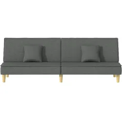 vidaXL Schlafsofa Dunkelgrau Stoff