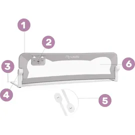 OEM Schutzbettgitter 180 x 42 x 35 cm Nukidograu