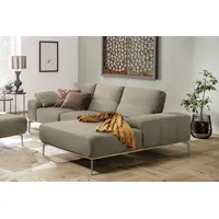 W.Schillig Ecksofa "run, Designsofa mit tollem Sitzkomfort, bequem, L-Form", beige (ecru w82), B:279cm H:88cm T:178cm, Longlife Xtra-Leder Z73: Naturwalkleder der Luxusklasse aus den erlesensten Rohhäuten.