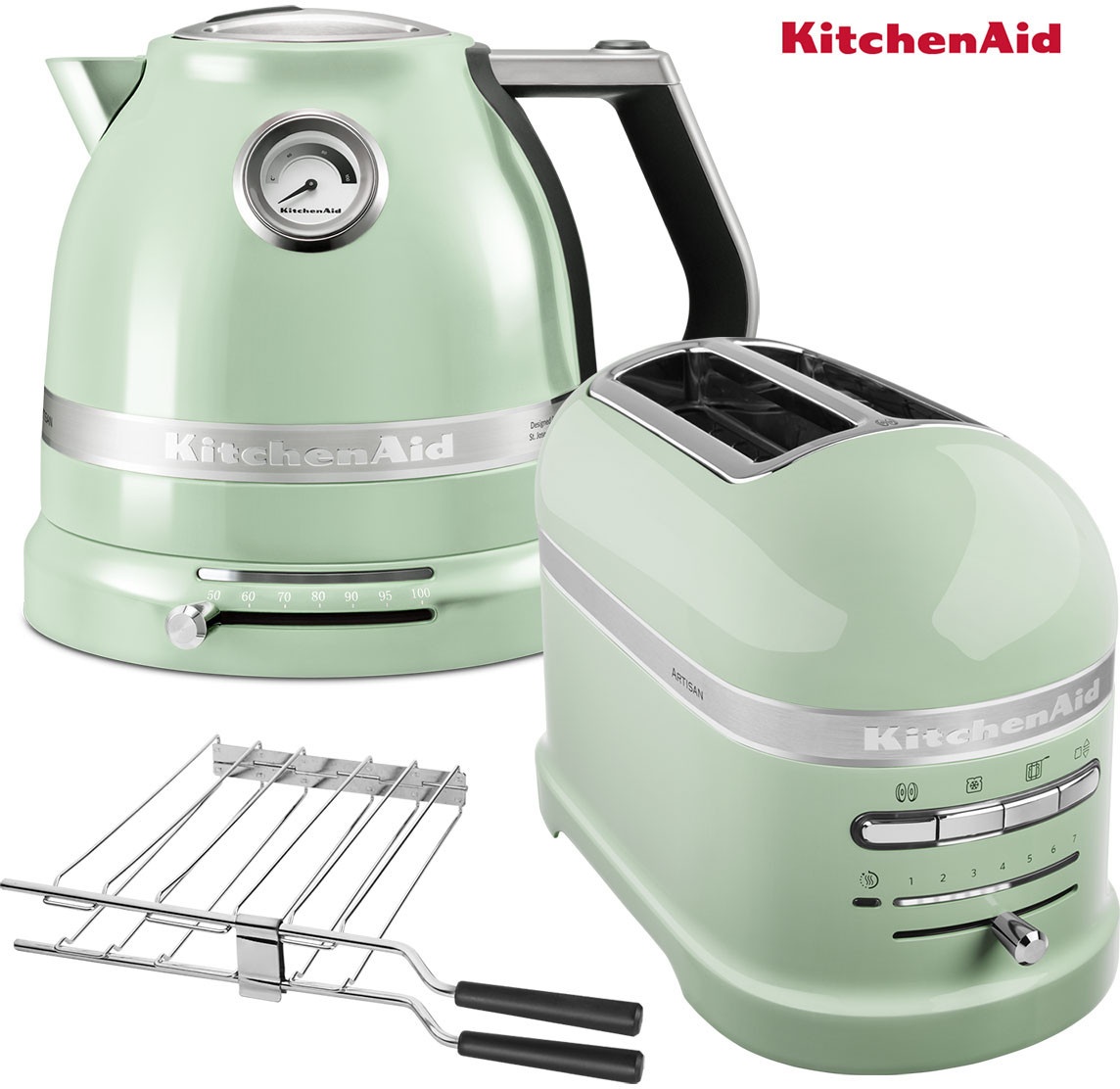 KitchenAid Artisan Wasserkocher + Toaster Pistazie