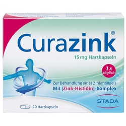 Curazink 15 mg Hartkapseln gegen Zinkmangel