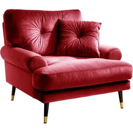 trends by hg Loungesessel TOKIO Mikrofaser 100 x 88 x 100 cm rot