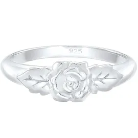 Elli Ring Damen, Band Rosen Symbol Floral Vintage Look 925 Silber