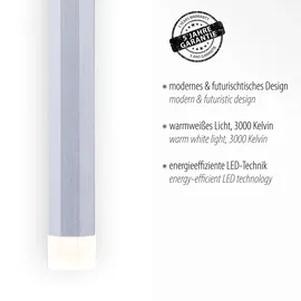 just light. Bruno 3-flg. 55 cm Aluminium silber