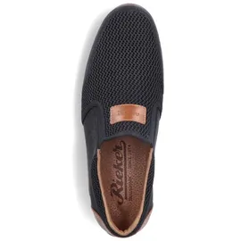 Rieker Slipper 09069, Männer Slip On,Halbschuhe,Slip-ons,Slides,Schlupfschuhe,schluepfschuhe,Loafer,College,Schuhe,schwarz (00),43 EU / 9 UK