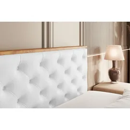 altdecor Boxspringbett 200 x 200 cm H3 Weiß