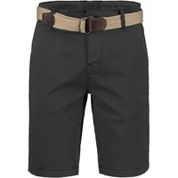 Lerros Chino-Bermuda mit Gürtel, in Großen Größen - Dark graphite), - 4XL