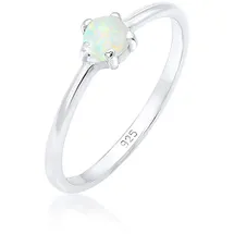 Elli Ring 925 Sterling Silber Verlobungsring in Silber | Gr.: 56