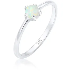 Elli Ring 925 Sterling Silber Verlobungsring in Silber | Gr.: 56