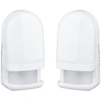 Trango 2er Set 11-239 LED Sensor Nachtlicht in Weiß mit Automatikfunktion I Betrieb mit 3x AAA Batterie (nicht enthalten) I mit Bewegungssensor I Sicherheitslicht I Orientierungslicht I Einschlafhilfe