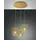 Fabas Luce Camp 3-flg. Ø50 cm gold edelmatt