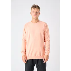 Sweatshirt CLEPTOMANICX "Ligull", Herren, Gr. L, orange, 100% Baumwolle, meliert, casual, Rundhals, Sweatshirts, mit kleiner Möwen-Stickerei