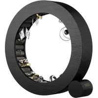 Umbra Ferris Schmuck-Organizer, Ringhalter aus Holz, Aufbewahrungslösung für Ringe und Ohrringe, Schwarz