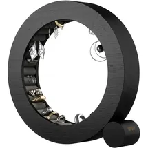 Umbra Ferris Schmuck-Organizer, Ringhalter aus Holz, Aufbewahrungslösung für Ringe und Ohrringe, Schwarz