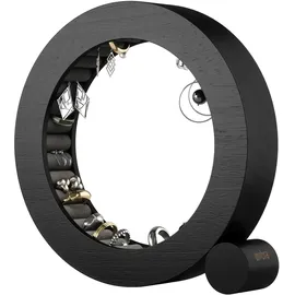 Umbra Ferris Schmuck-Organizer, Ringhalter aus Holz, Aufbewahrungslösung für Ringe und Ohrringe, Schwarz
