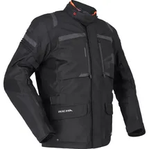 Richa Brutus Gore-Tex wasserdichte Motorrad Textiljacke, schwarz, 2XL