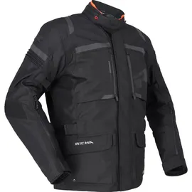 Richa Brutus Gore-Tex wasserdichte Motorrad Textiljacke, schwarz, 2XL