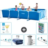 Rechteckiger Frame Pool - 450x220x84 Cm - 7-teilig  S149