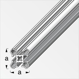 Alfer coaxis®-Säulen-Profil, schmal 1 m, 27.5 mm Aluminium roh blank