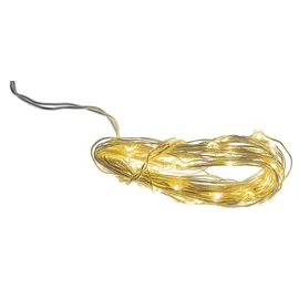 IDENA Lichterkette 50 LED Micro silber