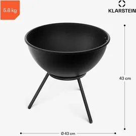 Klarstein Feuerschale Ø 40 cm Schwarz