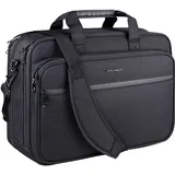 KROSER Notebook Tasche Laptop Briefcase 17.3 Messenger Bag Passend für maximal: 43,9cm (17,3\ Schwarz