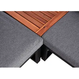Mendler HWC-L26 Lounge-Set dunkelgrau