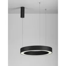 Nova Luce Morbido 1-flg. Ø 60 cm schwarz